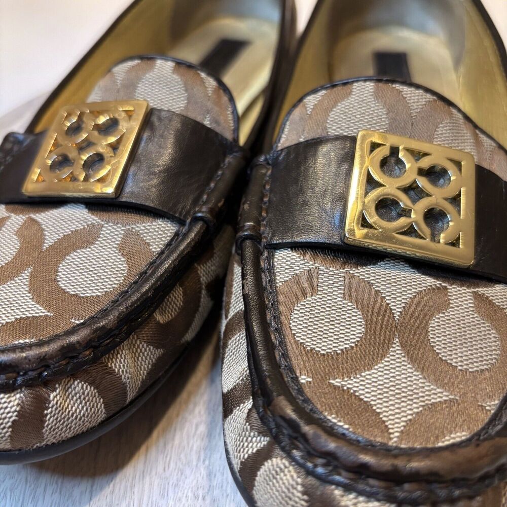 Coach Brown and Black Loafers - Picture 5 of 10